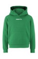 Craft Kapuzenpullover Community 2.0 Logo Hoodie (athletische Passform) grün Kinder