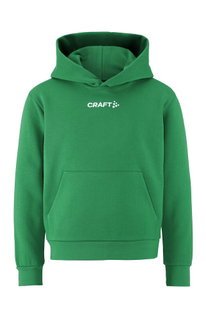 Craft Kapuzenpullover Community 2.0 Logo Hoodie (athletische Passform) grün Kinder