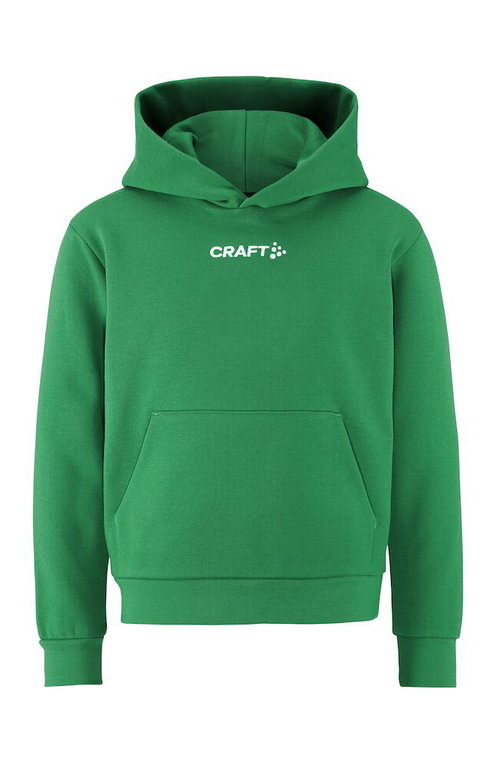 Craft Kapuzenpullover Community 2.0 Logo Hoodie (athletische Passform) grün Kinder
