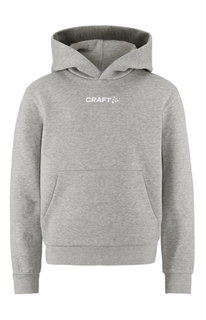 Craft Kapuzenpullover Community 2.0 Logo Hoodie (athletische Passform) grau Kinder