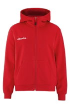Craft Hooded Sweatshirt Community 2.0 Logo Full Zip Hoodie (Cotton/Polyester) red Ladies