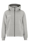 Craft Kapuzenpullover Community 2.0 Logo Full Zip Hoodie (Baumwolle/Polyester) hellgrau Damen