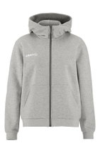 Craft Kapuzenpullover Community 2.0 Logo Full Zip Hoodie (Baumwolle/Polyester) hellgrau Damen