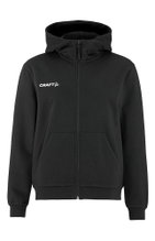 Craft Hooded Sweatshirt Community 2.0 Logo Full Zip Hoodie (Cotton/Polyester) black Ladies