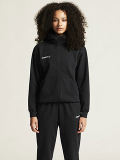 Craft Hooded Sweatshirt Community 2.0 Logo Full Zip Hoodie (Cotton/Polyester) black Ladies