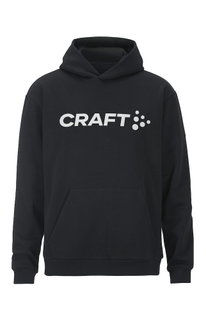 Craft Kapuzenpullover Community 2.0 Hoodie (hoher Tragekomfort) schwarz Herren