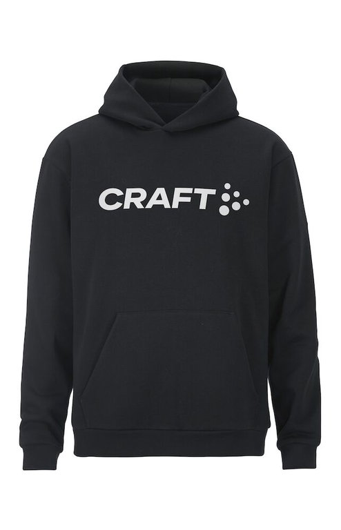Craft Kapuzenpullover Community 2.0 Hoodie (hoher Tragekomfort) schwarz Herren