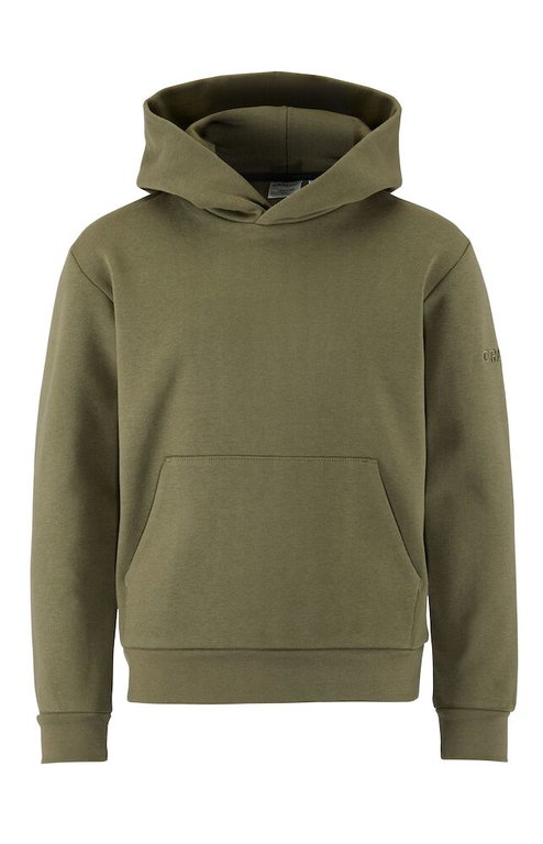 Craft Kapuzenpullover Community 2.0 Hoodie (athletische Passform) khakigrün Kinder