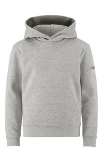 Craft Kapuzenpullover Community 2.0 Hoodie (athletische Passform) hellgrau Kinder
