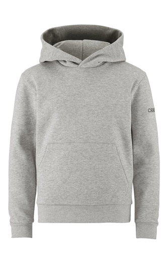 Craft Kapuzenpullover Community 2.0 Hoodie (athletische Passform) hellgrau Kinder