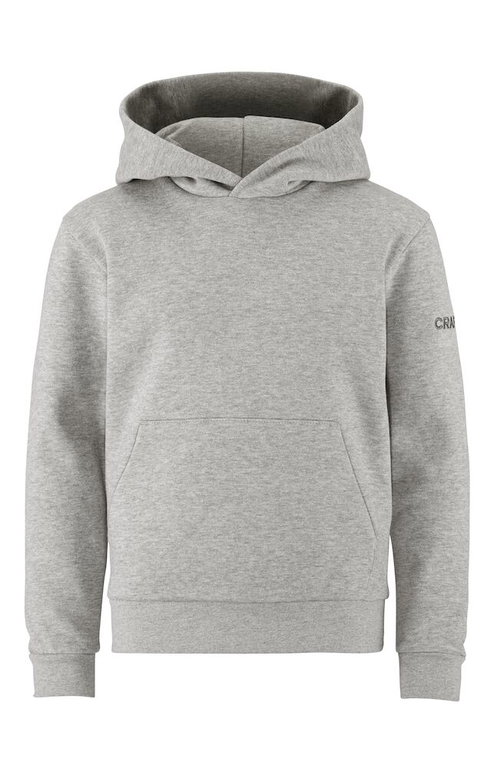 Craft Kapuzenpullover Community 2.0 Hoodie (athletische Passform) hellgrau Kinder