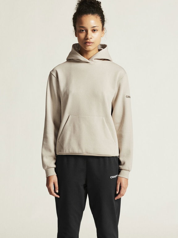 Craft Kapuzenpullover Community 2.0 Hoodie (athletische Passform) beige Damen