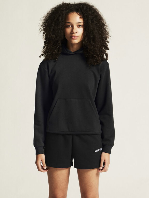 Craft Kapuzenpullover Community 2.0 Hoodie (athletische Passform) schwarz Damen