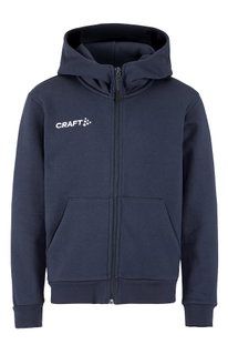 Craft Kapuzenpullover Community 2.0 Logo Full Zip Hoodie (Baumwolle/Polyester) navyblau Kinder