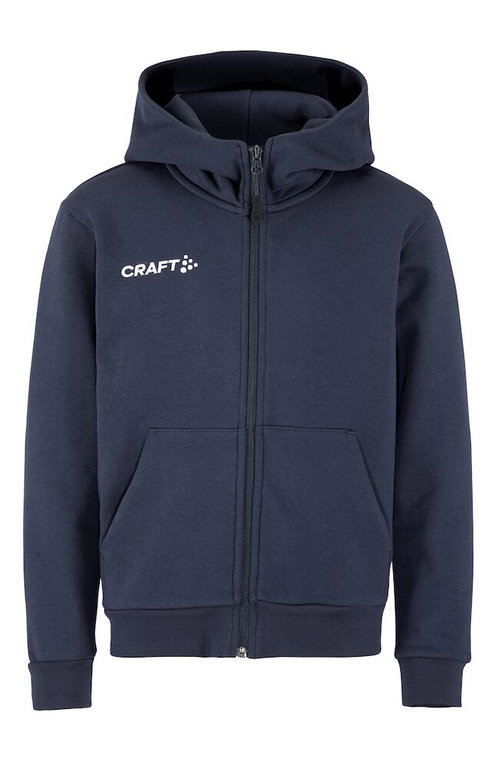 Craft Kapuzenpullover Community 2.0 Logo Full Zip Hoodie (Baumwolle/Polyester) navyblau Kinder