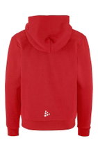 Craft Hooded Sweatshirt Community 2.0 Logo Full Zip Hoodie (Cotton/Polyester) red Kids