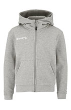 Craft Hooded Sweatshirt Community 2.0 Logo Full Zip Hoodie (Cotton/Polyester) light grey Kids