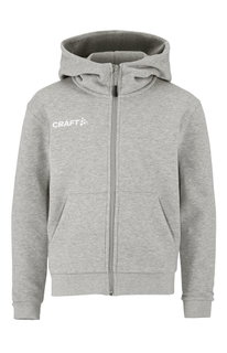 Craft Kapuzenpullover Community 2.0 Logo Full Zip Hoodie (Baumwolle/Polyester) hellgrau Kinder