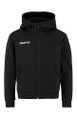 Craft Kapuzenpullover Community 2.0 Logo Full Zip Hoodie (Baumwolle/Polyester) schwarz Kinder