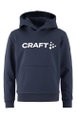 Craft Kapuzenpullover Community 2.0 Hoodie (hoher Tragekomfort) navyblau Kinder