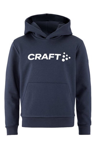 Craft Kapuzenpullover Community 2.0 Hoodie (hoher Tragekomfort) navyblau Kinder