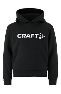 Craft Kapuzenpullover Community 2.0 Hoodie (hoher Tragekomfort) schwarz Kinder