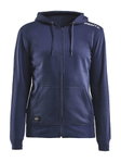 Craft Kapuzenpullover Hoodie Community FZ (Front-Reißverschluss, sportliche Passform) navyblau Damen