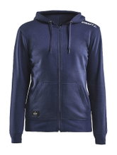 Craft Hoodie Community FZ Hoodie (Front Zipper, sporty fit) navy blue Women