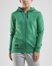 Craft Hoodie Community FZ Hoodie (Front Zipper, sporty fit) green Women