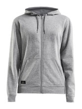 Craft Hoodie Community FZ Hoodie (Front Zipper, sporty fit) grey Women