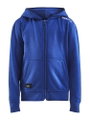 Craft Hoodie Community FZ Hoodie (Front Zipper, sporty fit) cobalt blue Kids