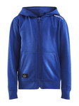Craft Kapuzenpullover Hoodie Community FZ (Front-Reißverschluss, sportliche Passform) kobaltblau Kinder