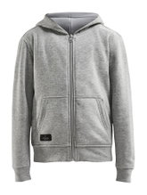 Craft Hoodie Community FZ Hoodie (Front Zipper, sporty fit) grey Kids