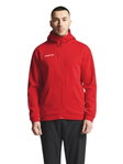 Craft Bluza z kapturem Community 2.0 Logo Full Zip Hoodie (Bawełna/Poliester) czerwony Mężczyźni