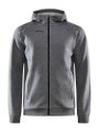 Craft Kapuzenpullover Core Soul Full Zip Hood (weiches Material, mit Reißverschlusstaschen) dunkelgrau Herren