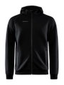 Craft Kapuzenpullover Core Soul Full Zip Hood (weiches Material, mit Reißverschlusstaschen) schwarz Herren