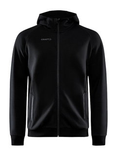 Craft Bluza z kapturem Core Soul Full Zip Hood (miękki materiał, z kieszeniami na zamek błyskawiczny) czarny Mężczyźni
