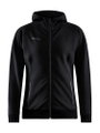 Craft Kapuzenpullover Core Soul Full Zip Hood (weiches Material, mit Reißverschlusstaschen) schwarz Damen