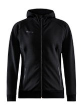 Craft Kapuzenpullover Core Soul Full Zip Hood (weiches Material, mit Reißverschlusstaschen) schwarz Damen
