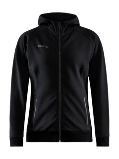 Craft Kapuzenpullover Core Soul Full Zip Hood (weiches Material, mit Reißverschlusstaschen) schwarz Damen