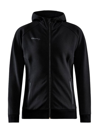 Craft Kapuzenpullover Core Soul Full Zip Hood (weiches Material, mit Reißverschlusstaschen) schwarz Damen