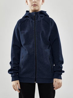 Craft Kapuzenpullover Core Soul Full Zip Hood (weiches Material, mit Reißverschlusstaschen) navyblau Kinder
