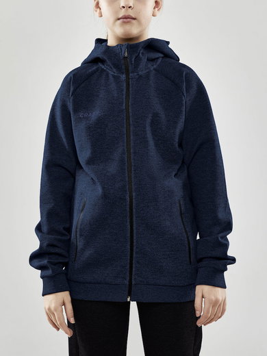 Craft Kapuzenpullover Core Soul Full Zip Hood (weiches Material, mit Reißverschlusstaschen) navyblau Kinder