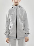 Craft Kapuzenpullover Core Soul Full Zip Hood (weiches Material, mit Reißverschlusstaschen) hellgrau Kinder