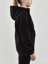 Craft Bluza z kapturem Core Soul Full Zip Hood (miękki materiał, z kieszeniami na zamek błyskawiczny) czarna dziecięca