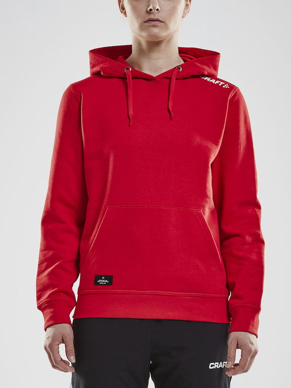 Craft Kapuzenpullover Hoodie Community (athletische Passform) rot Damen