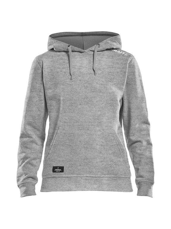 Craft Kapuzenpullover Hoodie Community (athletische Passform) grau Damen