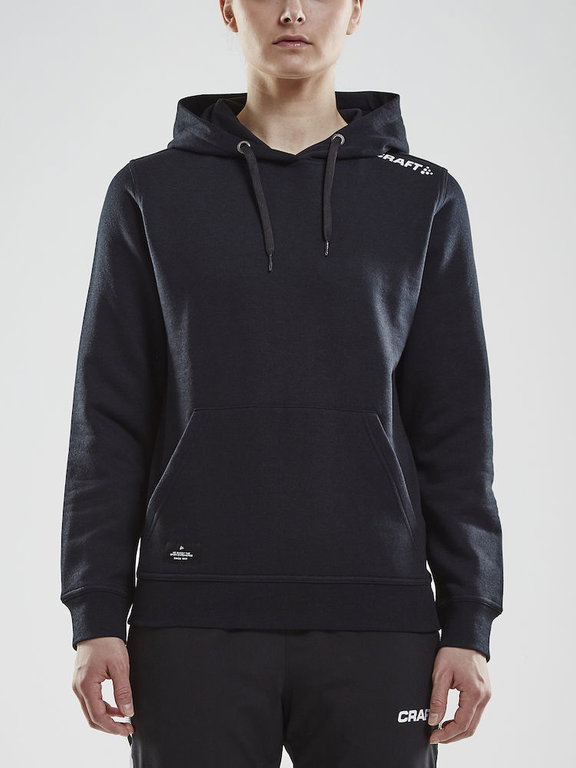 Craft Kapuzenpullover Hoodie Community (athletische Passform) schwarz Damen