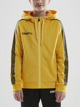 Craft Hoodie Fullzip Pro Control yellow/black Boys