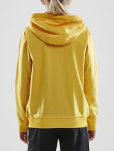 Craft Hoodie Fullzip Pro Control yellow/black Boys